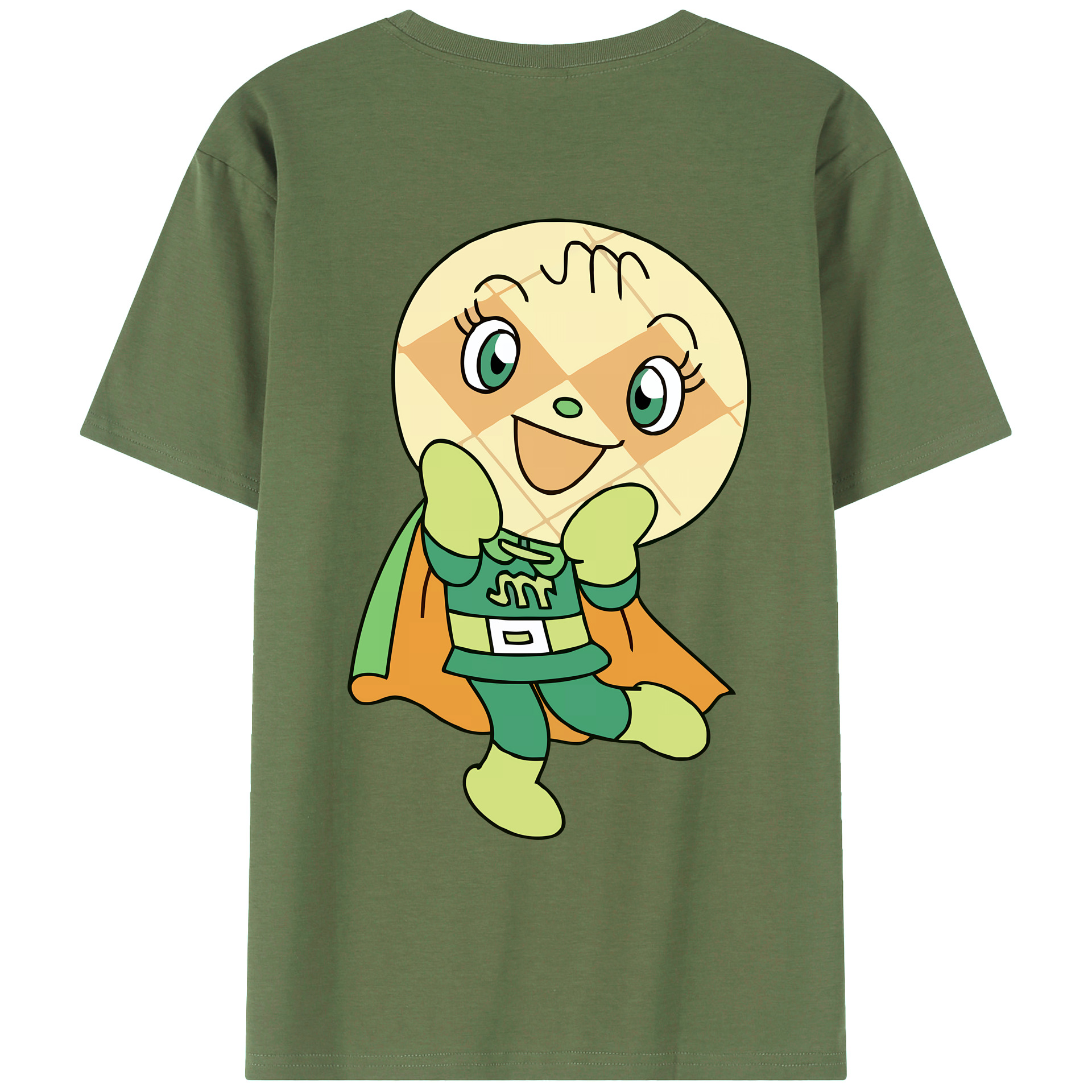 （画像用） アンパンマン Anpanman 綿100％ メンズ半袖Tシャツ（バックプリント） 通気性